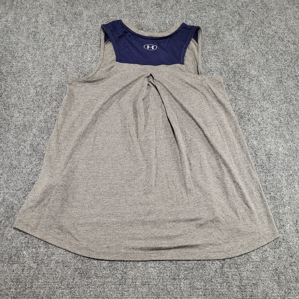 WOMENS UNDER ARMOUR MLB HEATGEAR NEW YORK YANKEES VEST TANKS Sz M GRAY/BLUE NWT - Picture 7 of 10
